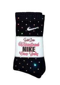 Rhinestoned NIKE Crew Socks