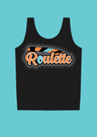 Roulette Tank Top (BLACK/WHITE)