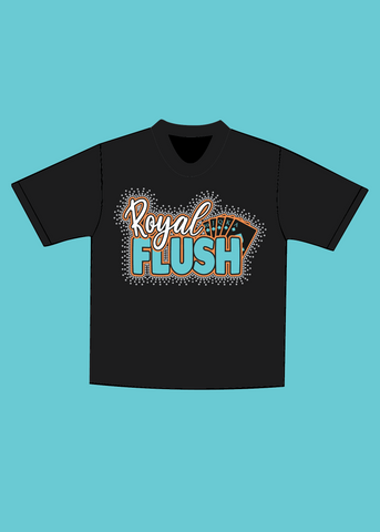 Royal Flush Tee (BLACK/WHITE)