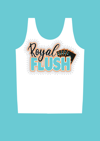 Royal Flush Tank Top (BLACK/WHITE)