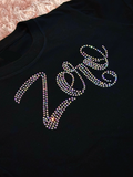 SubZero Branded Cropped Rhinestoned Baby Tee