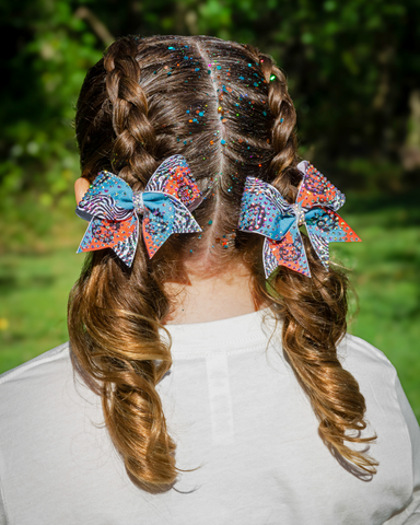 BABY ICE Pigtail Bows- Printed