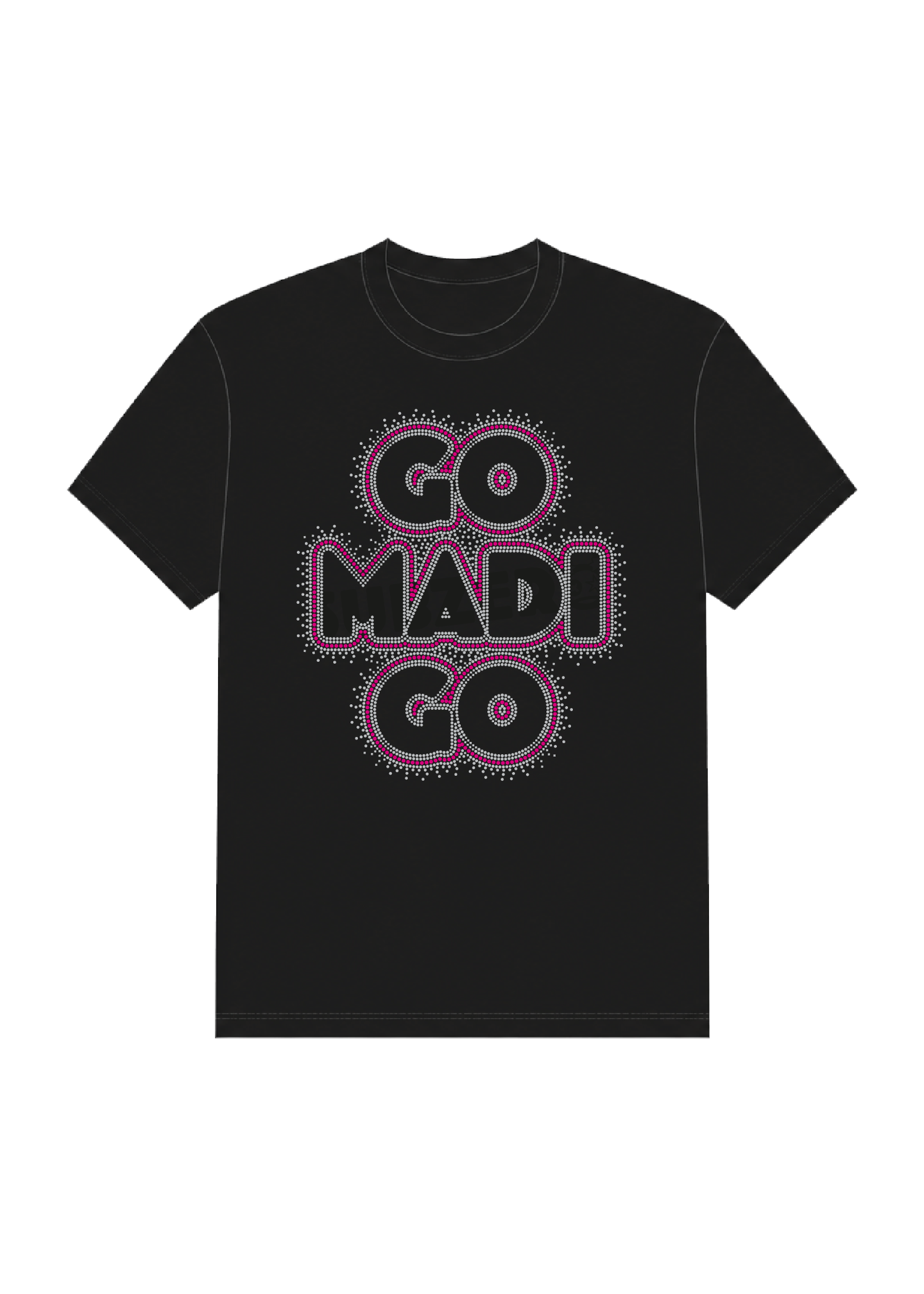 Go "MADI" Go Rhinestone Tee Shirt