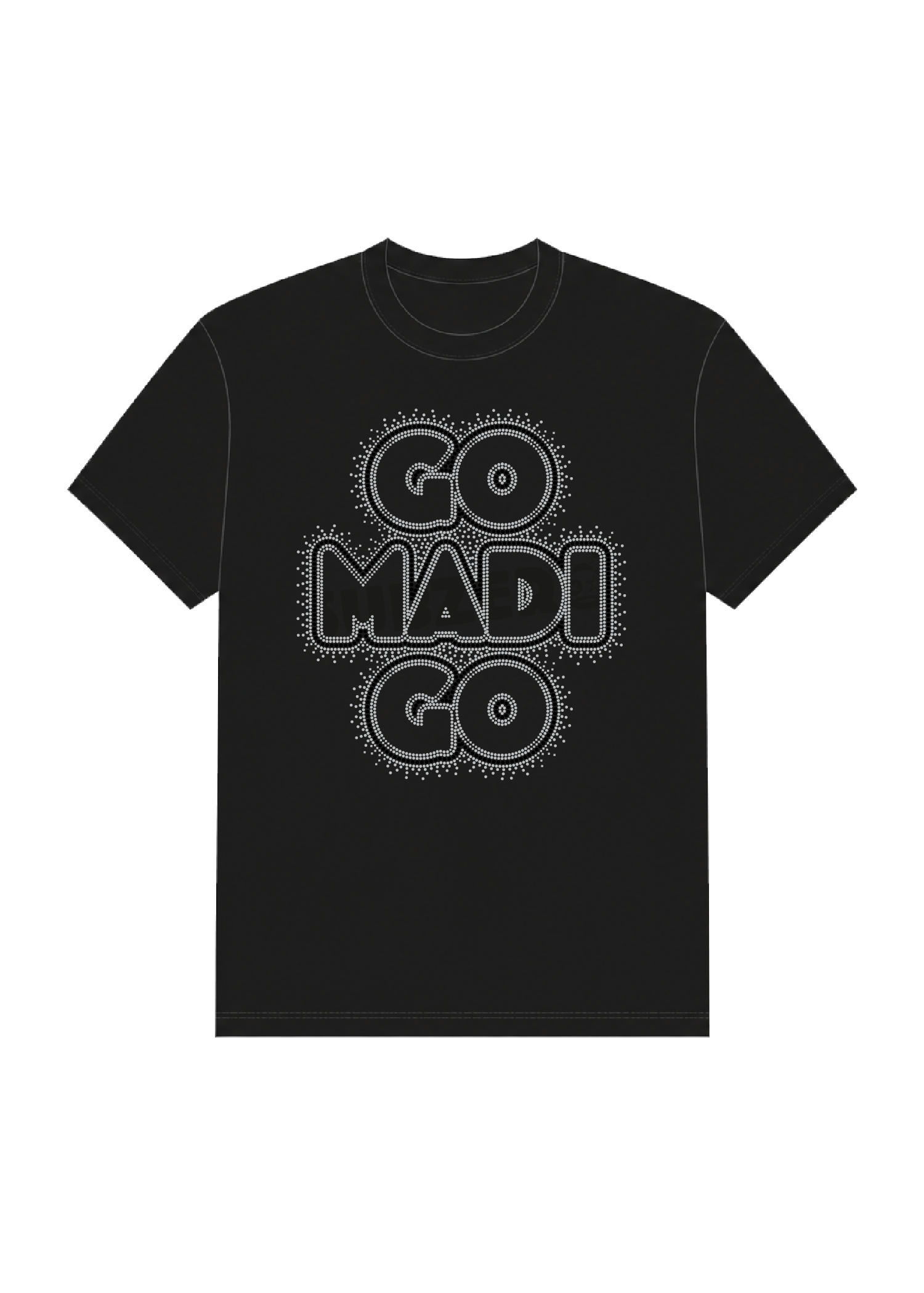 Go "MADI" Go Rhinestone Tee Shirt