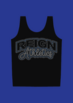 Reign Athletics Rhinestone Tank (WHITE/BLACK)