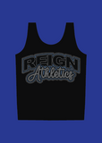Reign Athletics Rhinestone Tank (WHITE/BLACK)