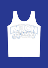 Reign Athletics Rhinestone Tank (WHITE/BLACK)