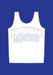Reign Athletics Rhinestone Tank (WHITE/BLACK)