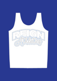 Reign Athletics Rhinestone Tank (WHITE/BLACK)