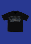 Reign Athletics Rhinestone Tee (WHITE/BLACK)